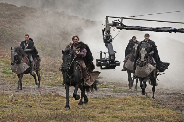 Filming Henry V on location