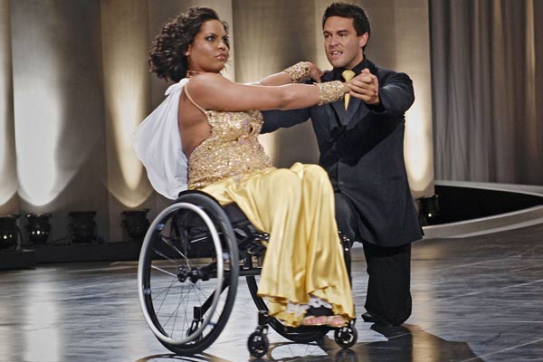 Simone Milani and Kevin Sacre - partners in Dancing On Wheels