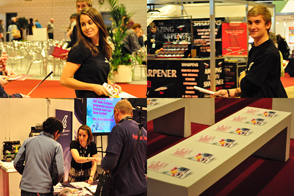 The volunteers helping out on MacAulay and Co from the BBC Good Food Show