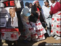 Morgan Tsvangirai's supporters