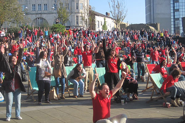 The BBC Big Screen Swansea
