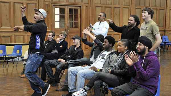 Picture of Goldie's Band at the first residential session