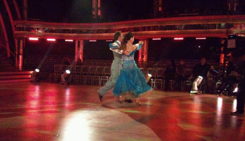 Alex and James in their Quickstep rehearsal.
