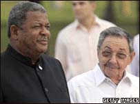 Baldwin Spencer and Raul Castro