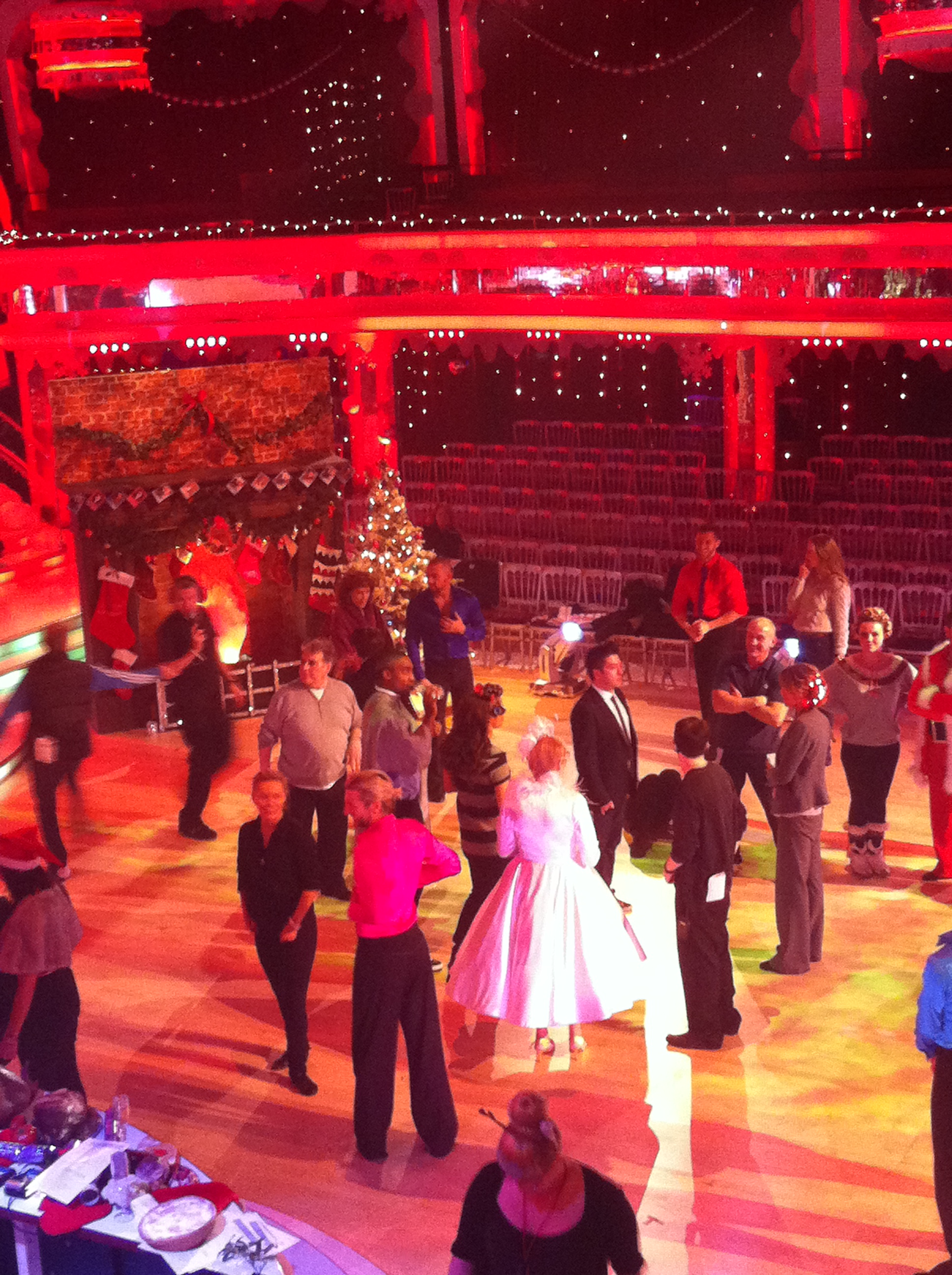 The Strictly stars take part in the group dance