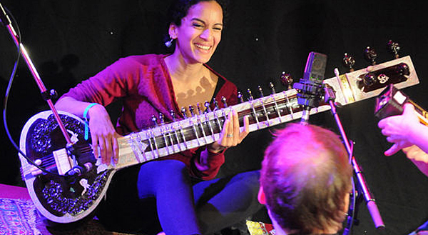 Anoushka Shanka performs for The Strand at the live concert to celebrate 80 years of the World Service.