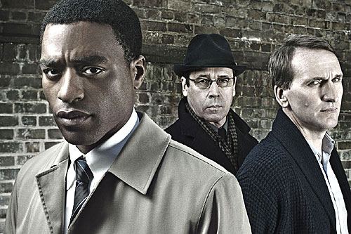 From left to right: DCI Gabriel (Chiwetel Ejiofor), Gatehouse (Stephen Rea), Joseph Bede (Christopher Ecclestone)