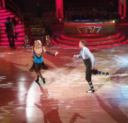 Pamela Stephenson and James JOrdan in the Strictly Come Dancing dress rehearsal