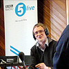 A head shot of 5 live's political reporter Chris Mason with guests
