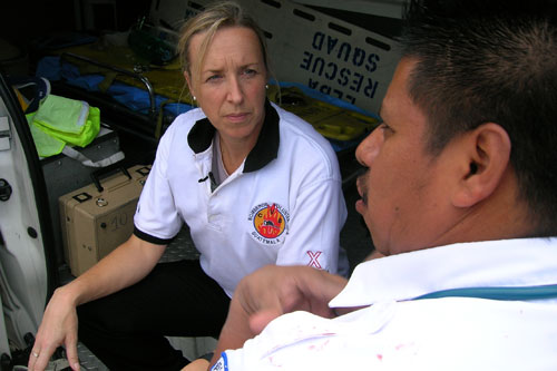 Angie and her Guatemalan counterpart, Wilfredo