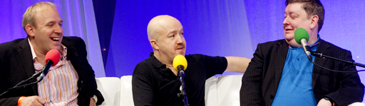 Tim Vine, Andy Parsons and John Moloney