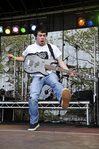 A Band Called BOY perform on the main stage of Pigstock 2011, Killinchy Northern Ireland Saturday May 28th 2011