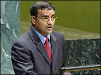 Guyana's president Bharrat Jagdeo