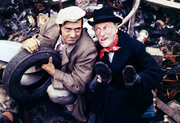 Harry H. Corbett as Harold Steptoe and Wilfrid Brambell as Albert Steptoe