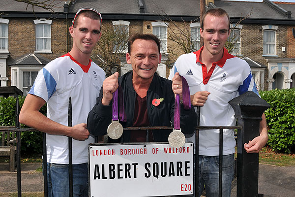 Richard and Peter Chambers with Perry Fenwick