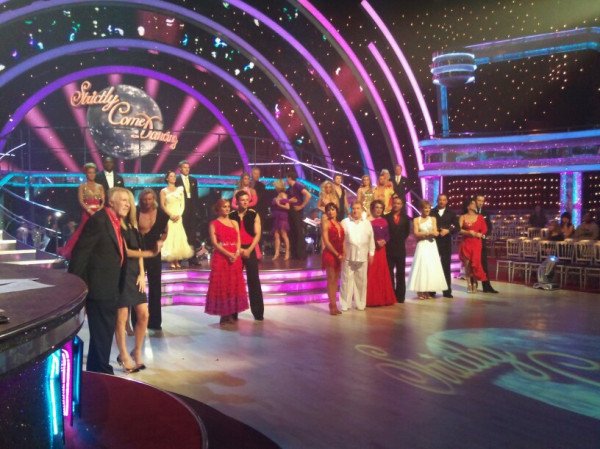 Entire Strictly line-up on the floor