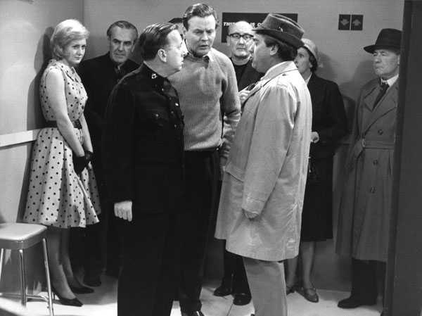 Tony Hancock in 'The Lift' in 1961