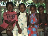 Maroon children in Suriname
