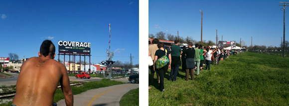 Bike to the fort, and then the queue