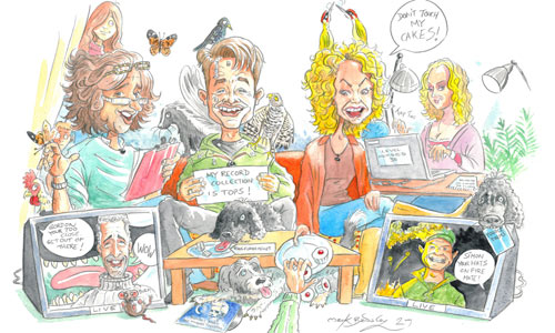 Unsprung caricature from 2009 by Mark Bardsley