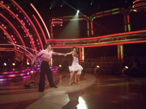 Alex and James getting the semi final party started with a Samba