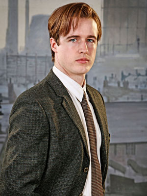 James Roache as a younger version of his real- life father William Roache in The Road To Coronation Street