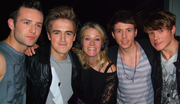 McFly backstage with Edith Bowman