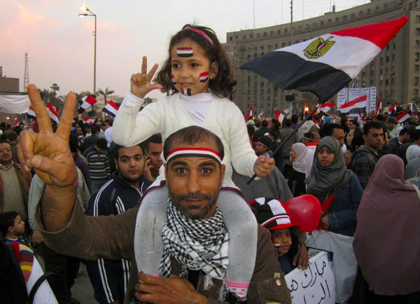 Tahrir Square, Cairo, by Hugh Sykes