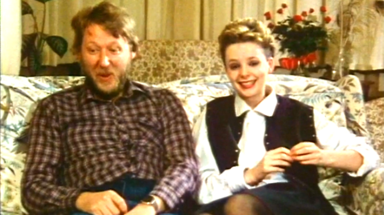 Martin Rushent and Clare Grogan, 1982