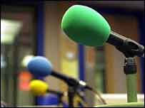 microphones in studio