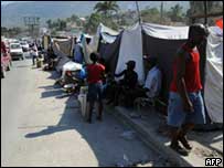 Haiti tent city