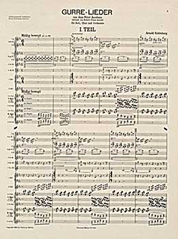 The score of Schoenberg's Gurrelieder
