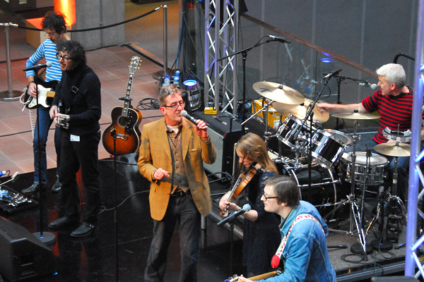 The Bluebells during their soundcheck for the BBC Scotland Children in Need Show 2011.