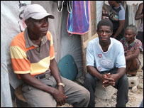 men in Automeca camp