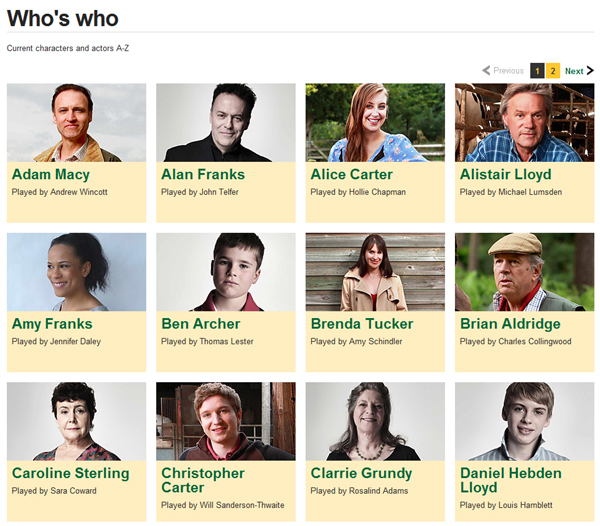 BBC The Archers Blog The Archers website is changing