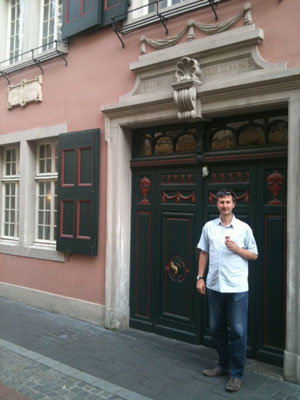 Photo of Phil Hall at the Beethoven-Haus, Bonn