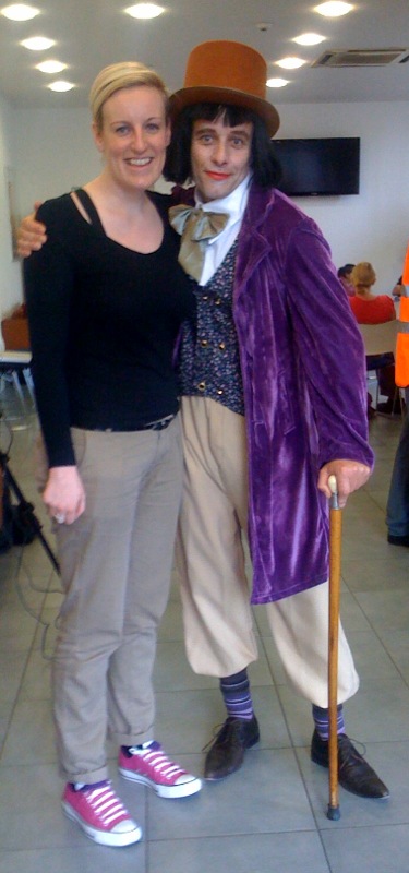 Steph with Willy Wonker