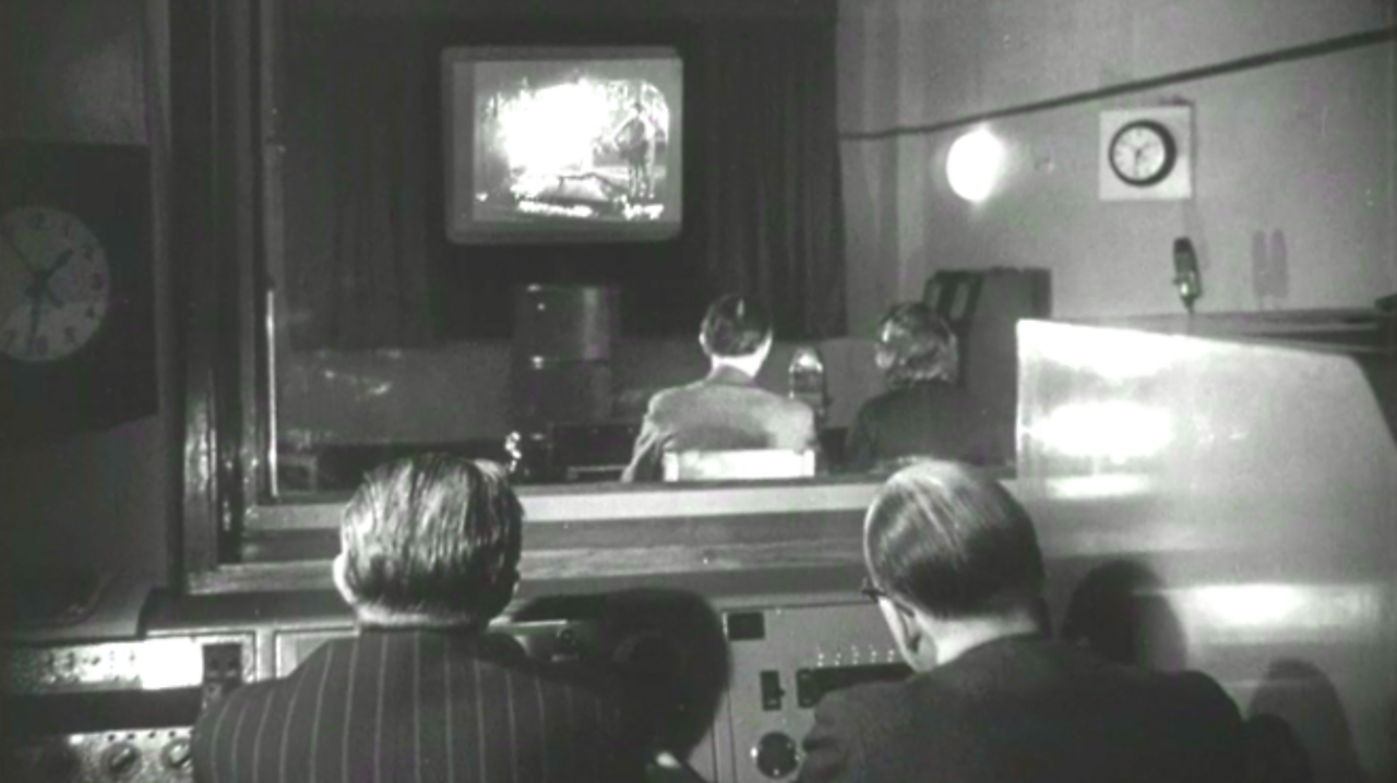 Newsreel's own Dubbing Theatre, 1950