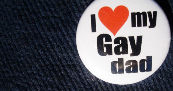 gay dad badge