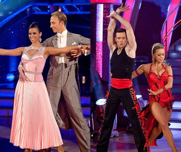 Rochelle Wiseman and Ian Waite, and Harry Judd and Ola Jordan