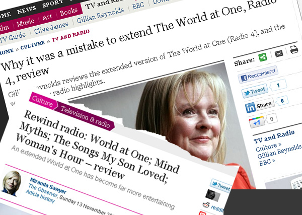 Observer and Telegraph radio reviews