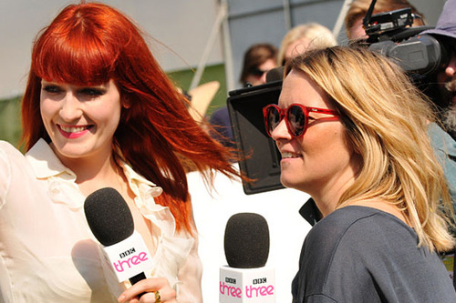Edith Bowman interviews Florence Welch from Florence And The Machine at Glastonbury