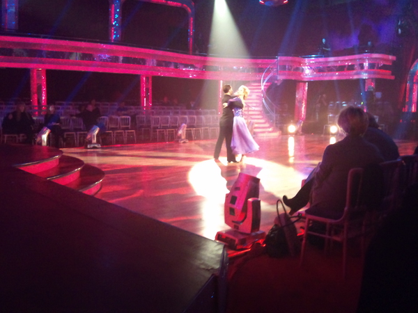 Felicity Kendal and Vincent Simone in Dress Rehearsal for Strictly Come Dancing