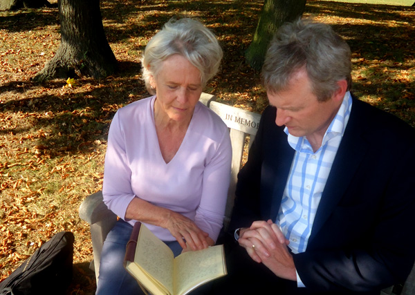 Margaret Evison with Jeremy Vine
