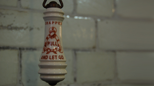 Thomas Crapper Pull and Let Go flush handle 