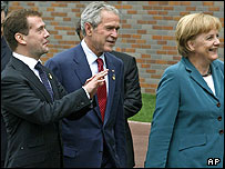 French, American, and German leaders
