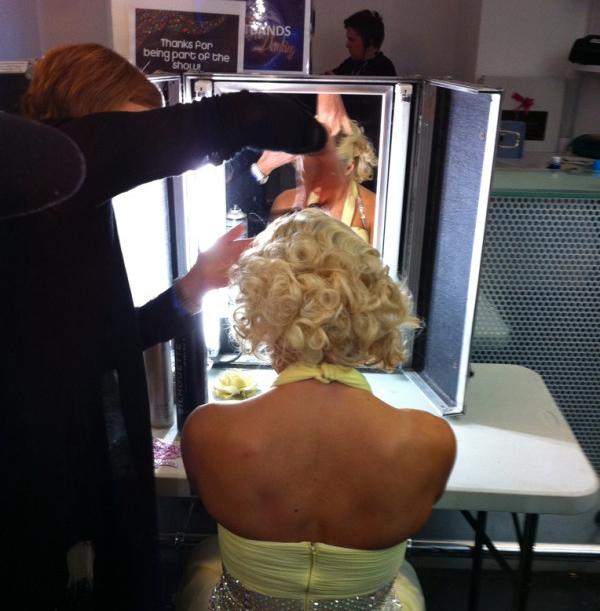 Kristina and hairdresser