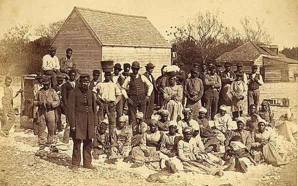 Picture of American Civil War slaves