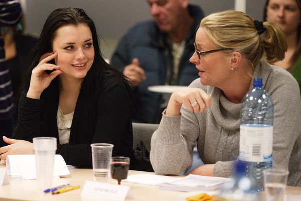 Shona McGarty (Whitney) and Laurie Brett (Jane)