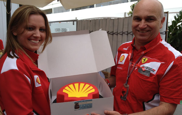 Cake with Shell team